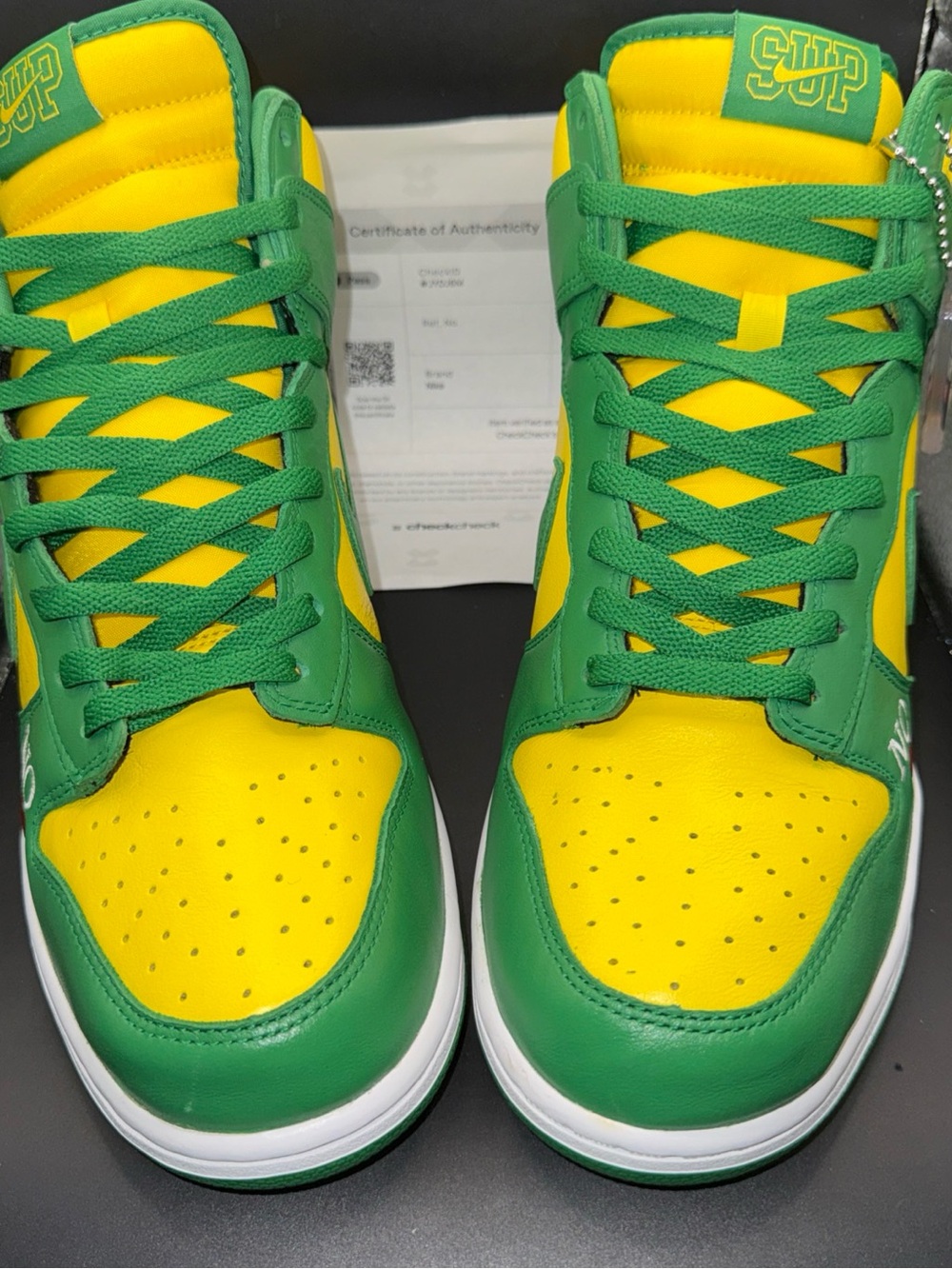 Size 10.5 - Supreme x Nike Dunk SB High By Any Means Brazil, DN3741-700, W/Box